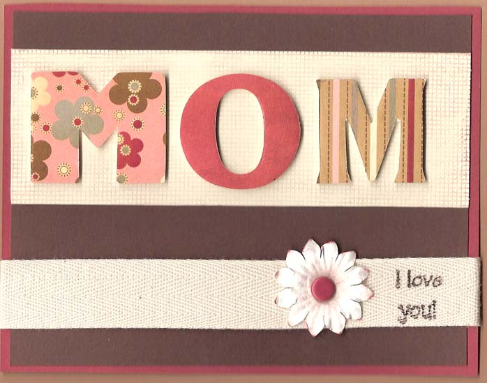 Homemade mothers day card