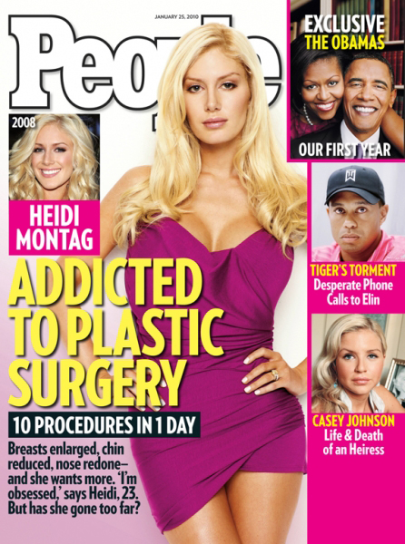 heidi montag plastic surgery disaster. started on Heidi Montag.